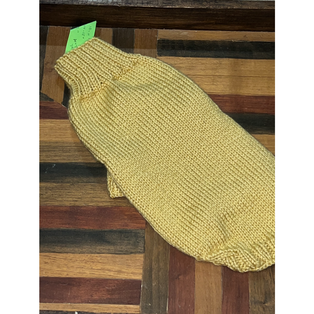 Yellow Knit Dog Sweater