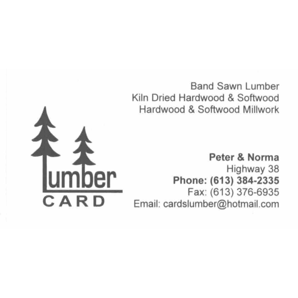 $100 Gift Certificate donated by Card Lumber