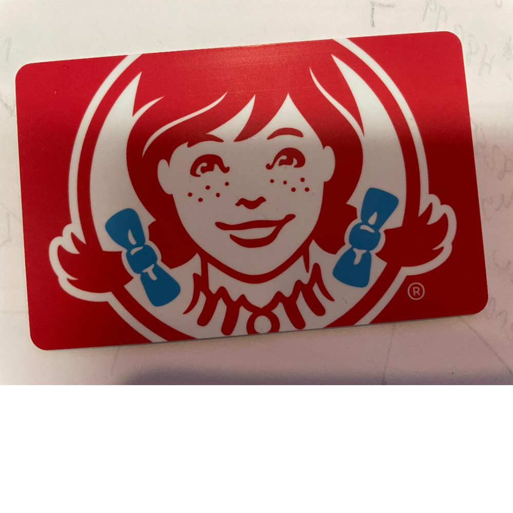 Wendy's $25.00 gift Card
