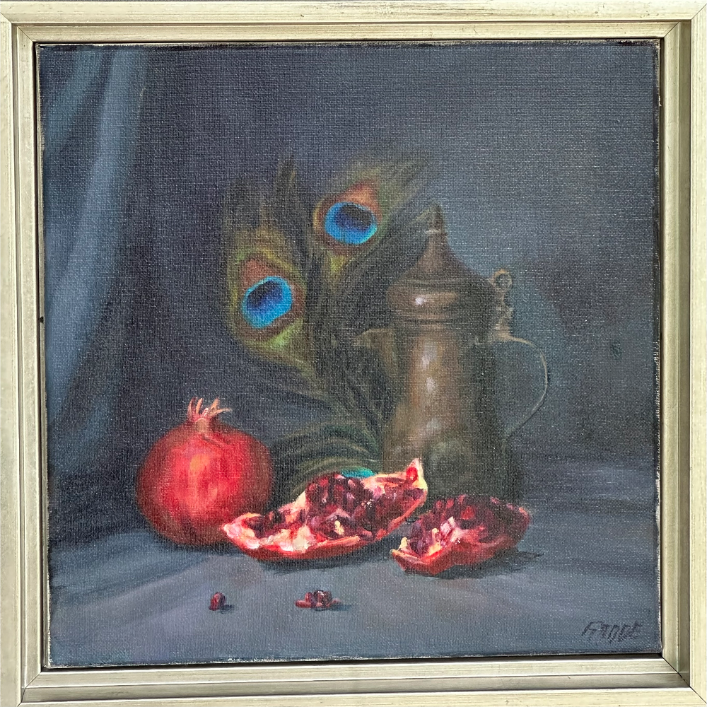 "Pomegranate and Pot or Turkish Delight", by Carolyn Gabbe