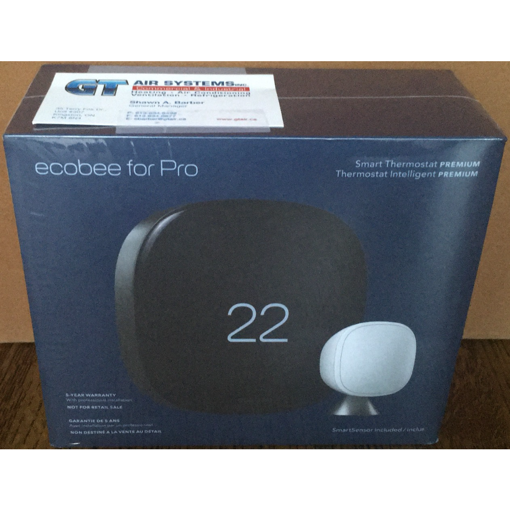 Ecobee Smart Thermostat with voice control and Smart Sensor donated by GT Air Systems.*PREMIUM ITEM*