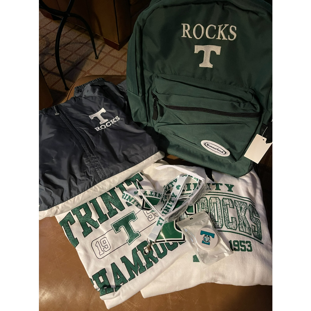 Trinity High School Backpack of goodies