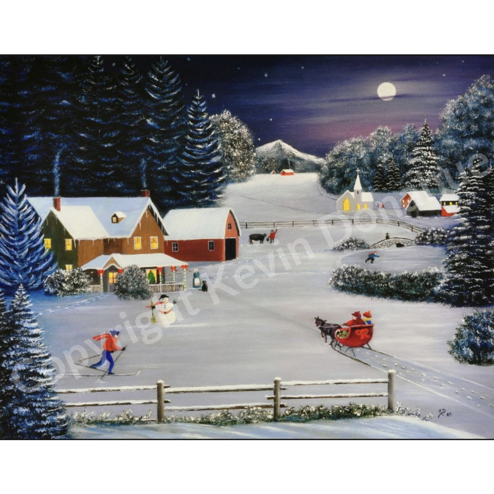 "Home for Christmas" Newfoundland Artwork by Kevin Donahue