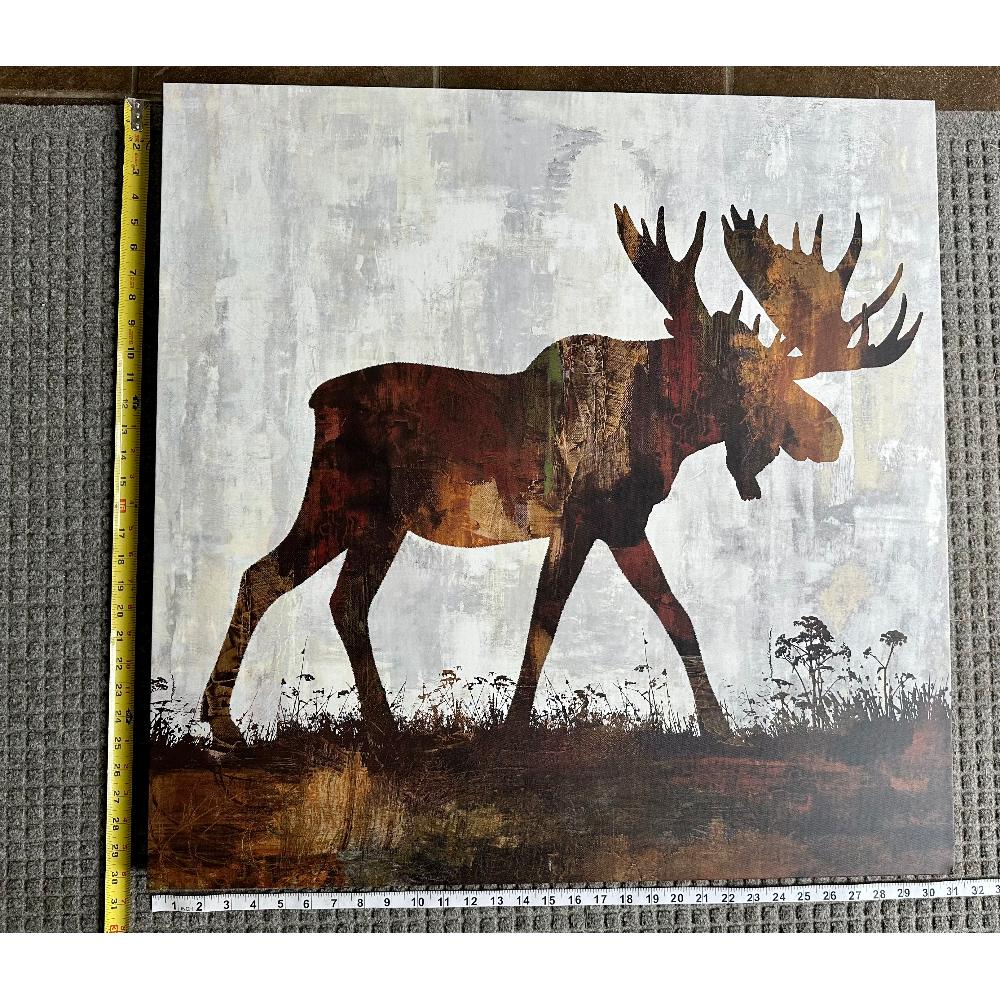 Large Canvas Moose Picture