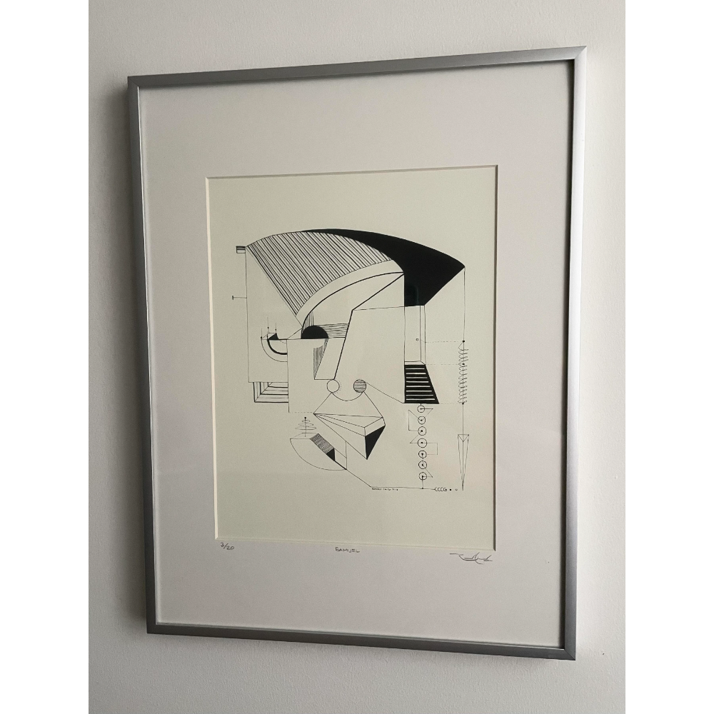 Framed Abstract Print - Signed by Artist Ramiro Cairo