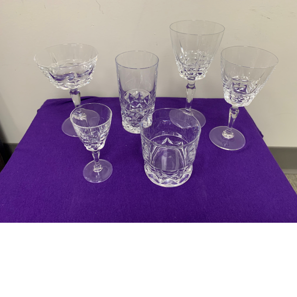 French Lead Crystal 72 Piece Glassware Set