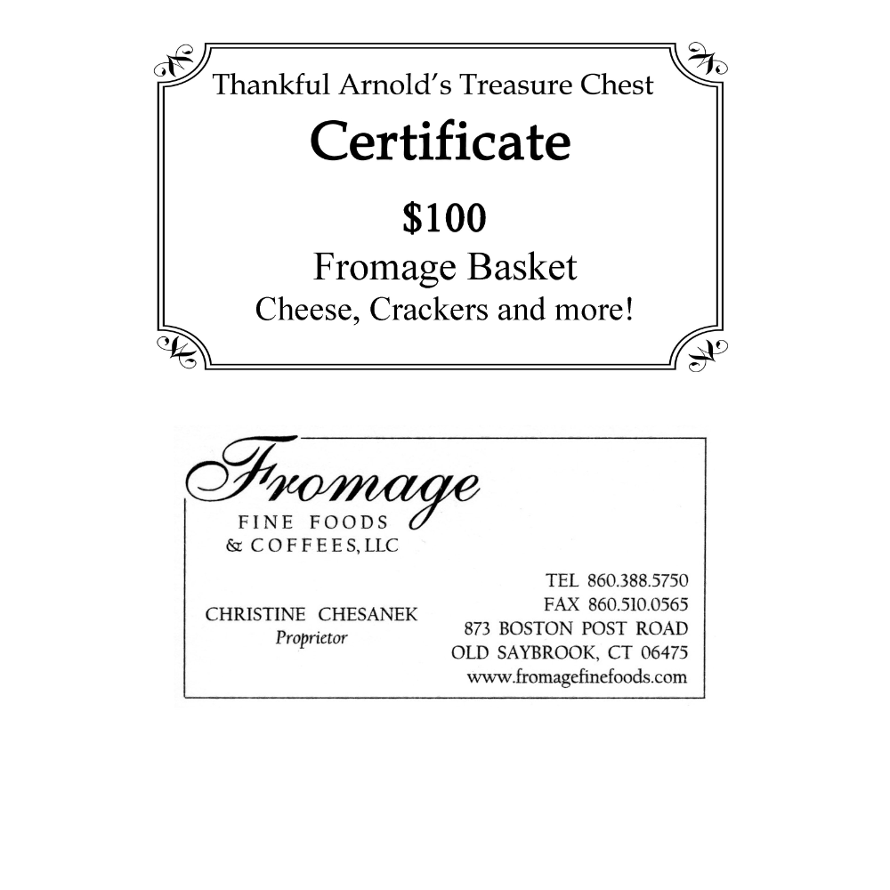 $100 Gift Certificate ~ Fromage Fine Foods & Coffee