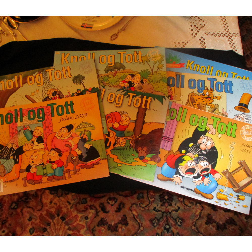 Knoll og Tott, julen editions / Norwegian version of Katzenjammer vintage comic books 