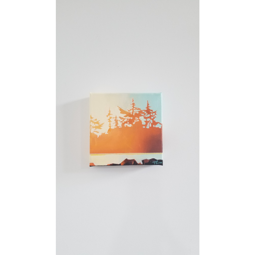 'Mini Tofino Orange' Painting by Eva Taylor Art