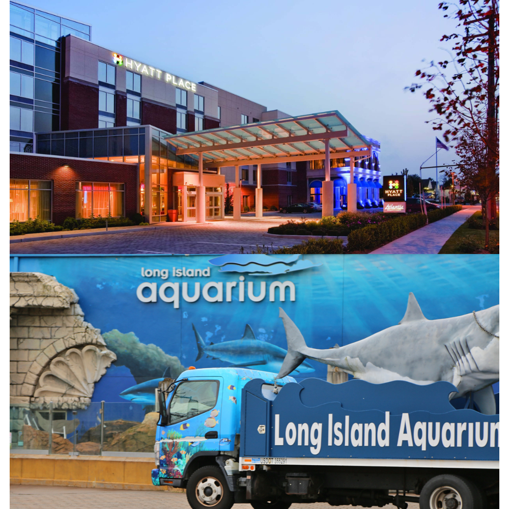 One Overnight Stay and 4 Tickets to The LI Aquarium