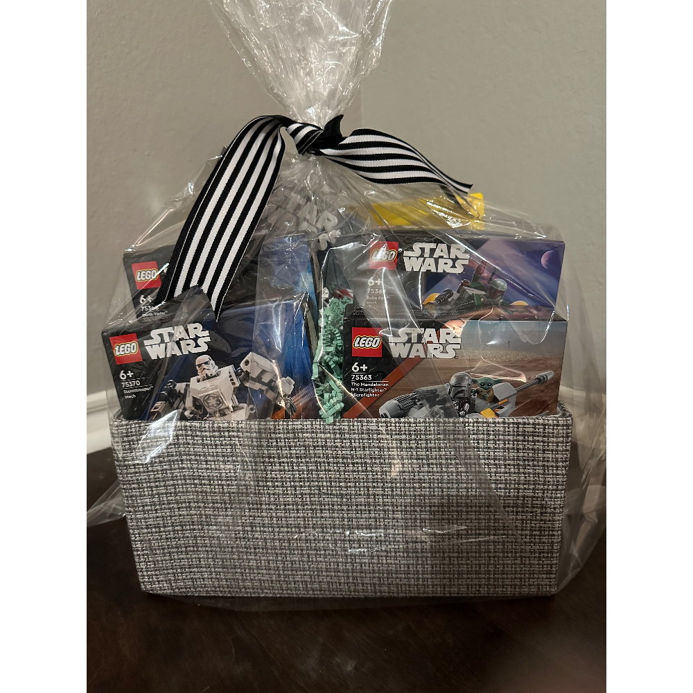 Lego discount gift basket