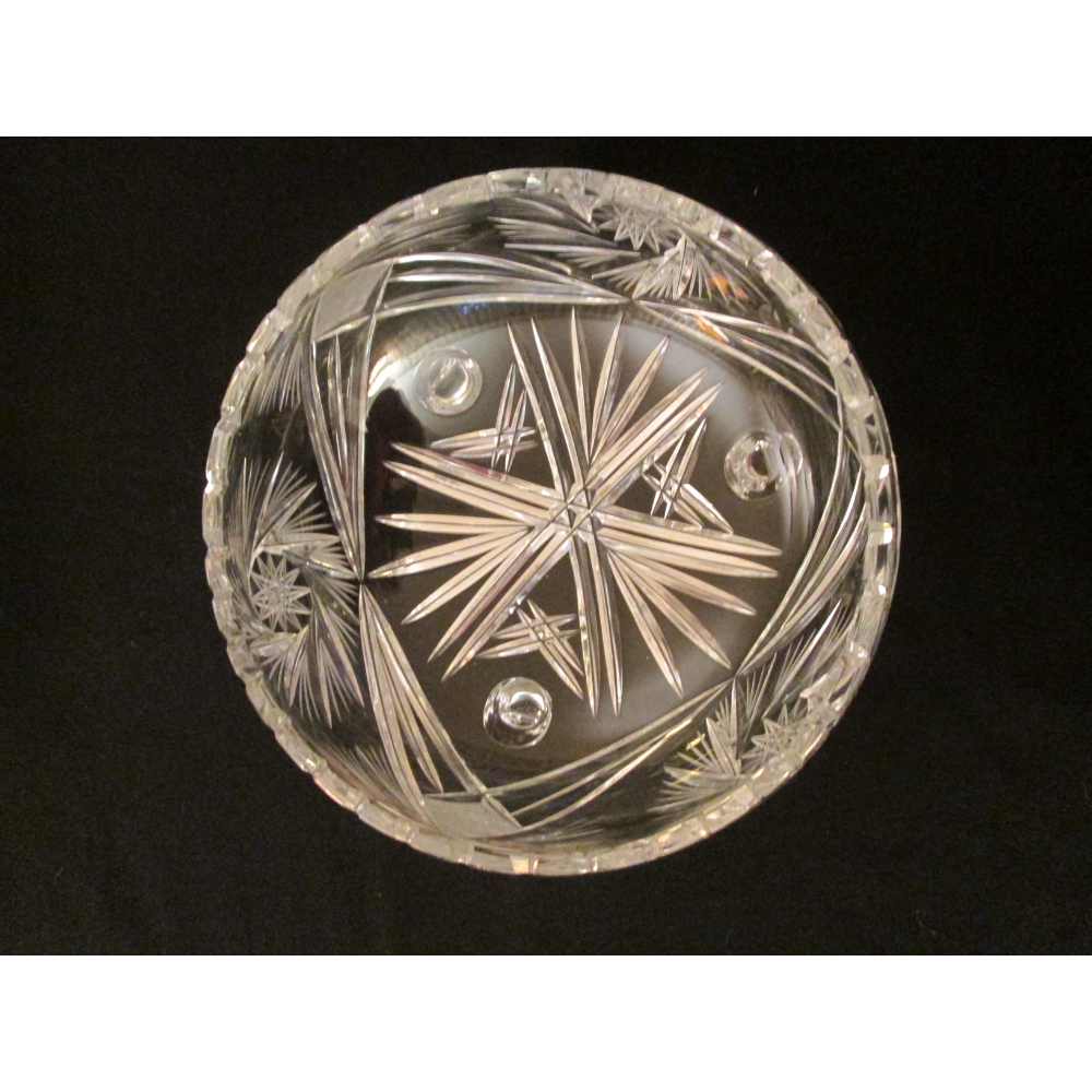 Crystal footed star bowl to fill for the holidays!