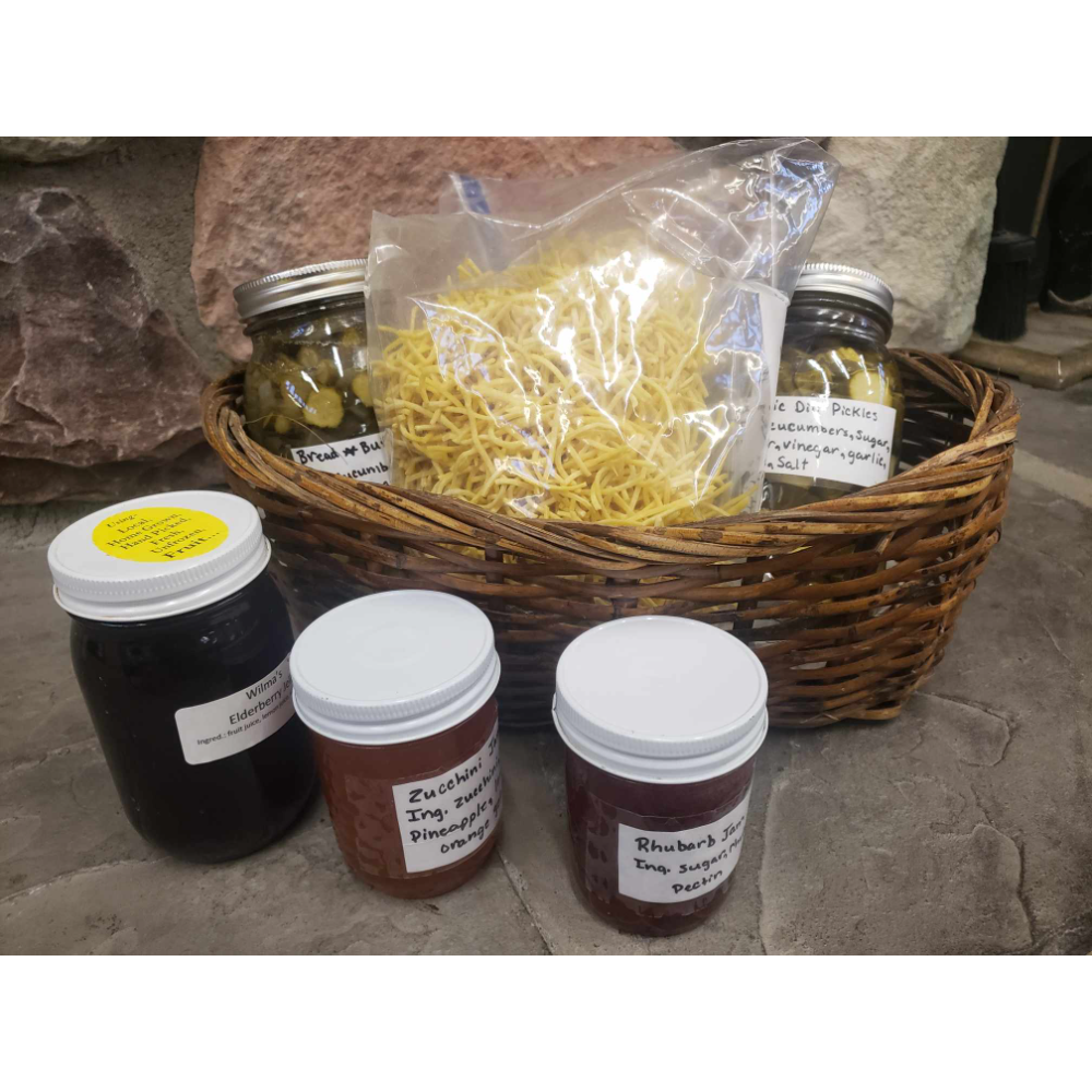 Amish Basket of Food Items