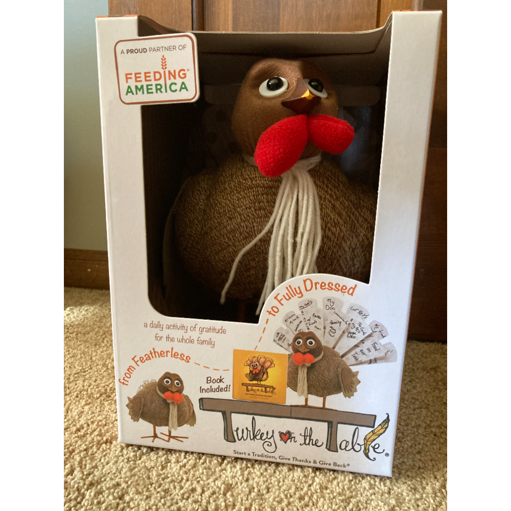 A $100 Gift card and a “Turkey on the Table” kit.  