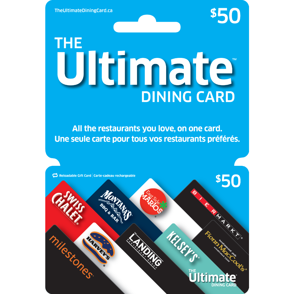 $50 Ultimate Dining Card donated by a proud Rotarian