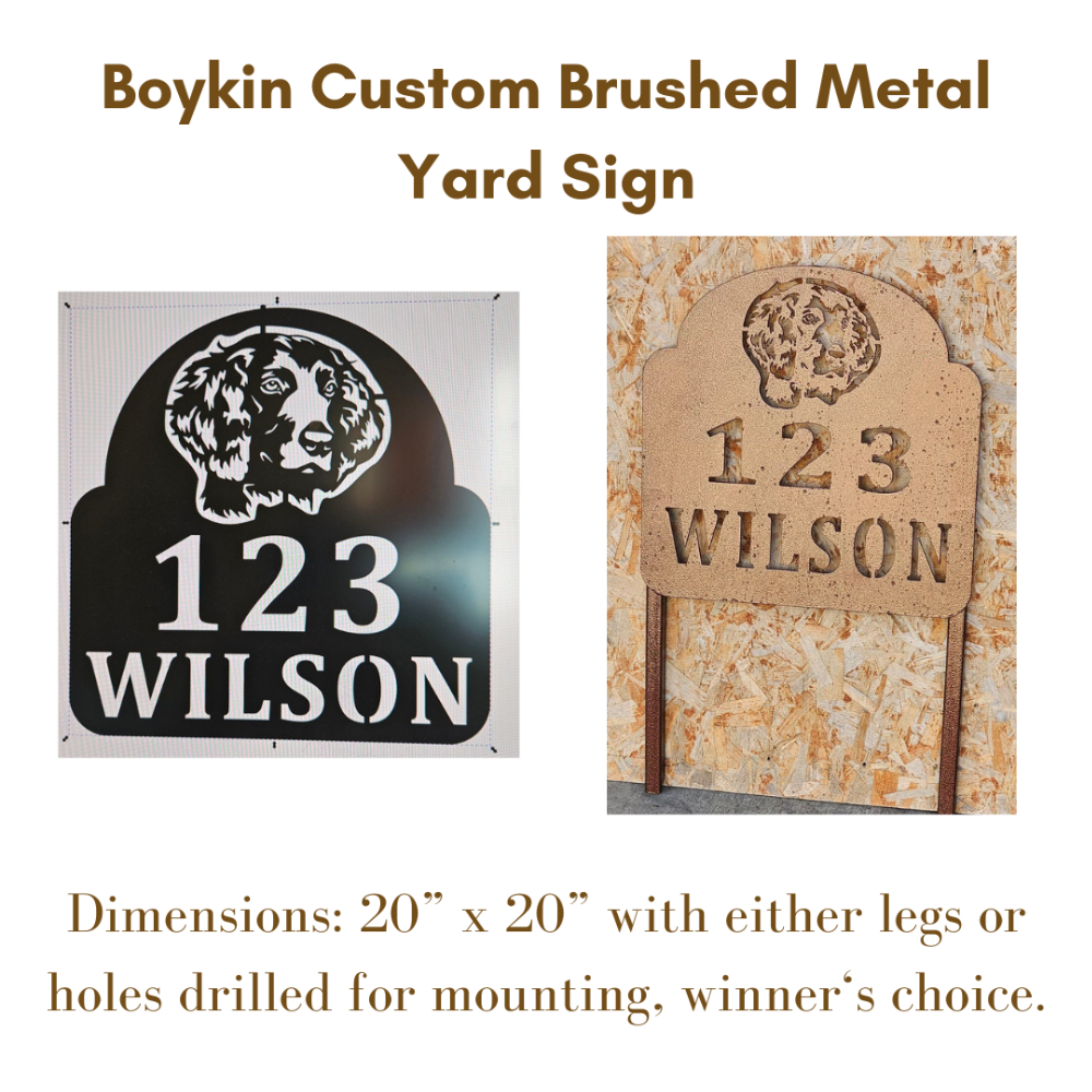 Custom Boykin Yard Sign