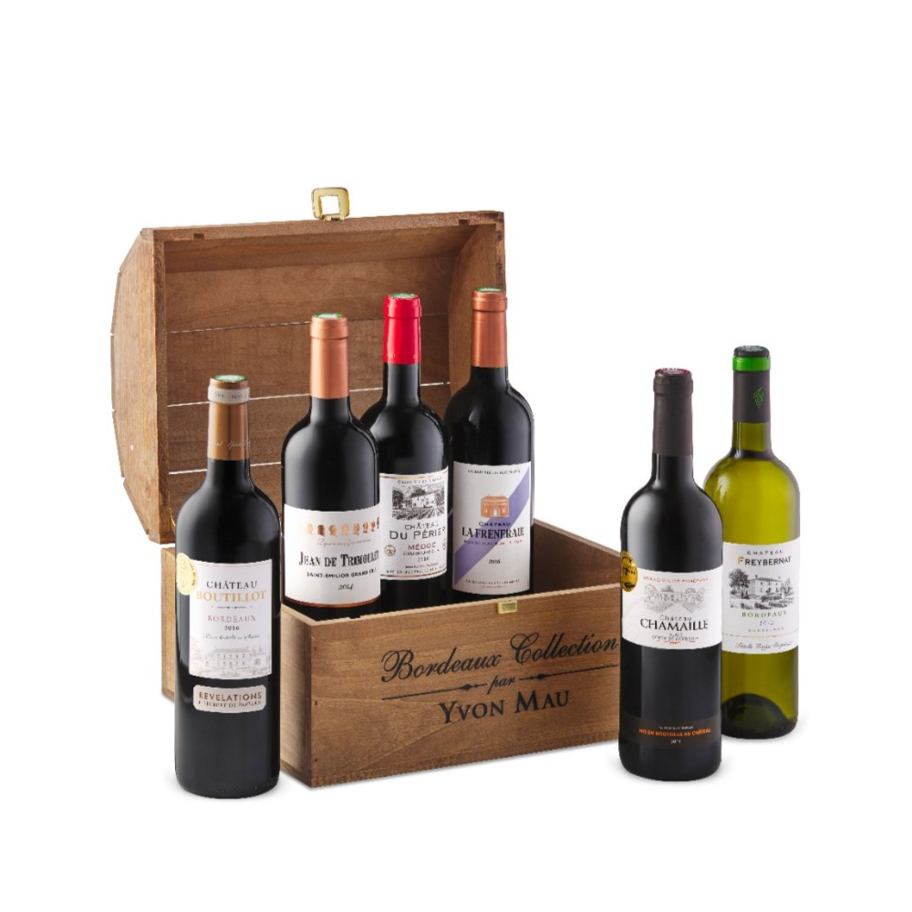 The Bordeaux Discovery Chest - a collection of 6 lovely Bordeaux wines